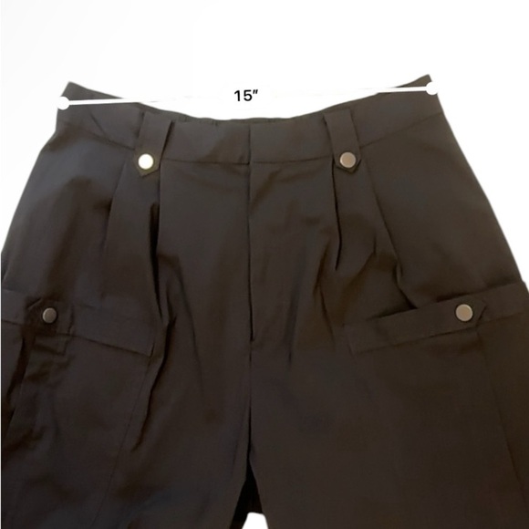 Dept.anonym Black High-Waist Cargo Pants with Pockets, Women’s Size Large - Picture 11 of 13